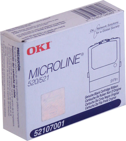 OkiData Ribbon cartridge, Microline 520 & 521, PN: 52107001