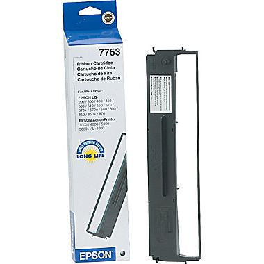 Epson Nylon Ribbon Cartridge 7753, Black