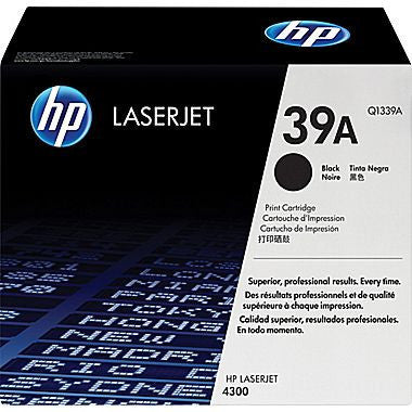 HP Laserjet Cartridge Q1339A, HP 39A, Black