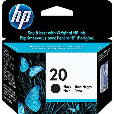 HP Inkjet Cartridge No. 20, Black