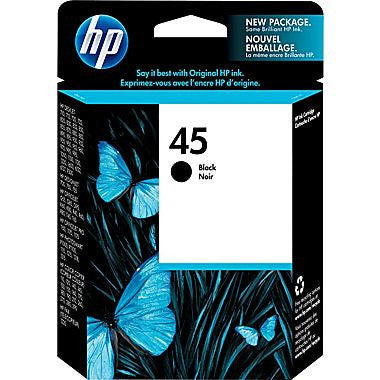 HP Inkjet Cartridge No. 45, black