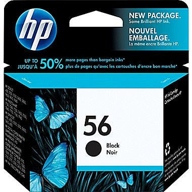 HP Inkjet Cartridge No. 56, Black